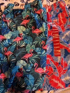 (2) Tropical Swim Trunks - NWT